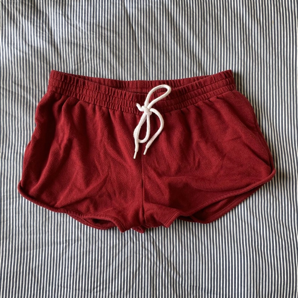 Mossimo Supply Co. Dark Red Cotton Shorts